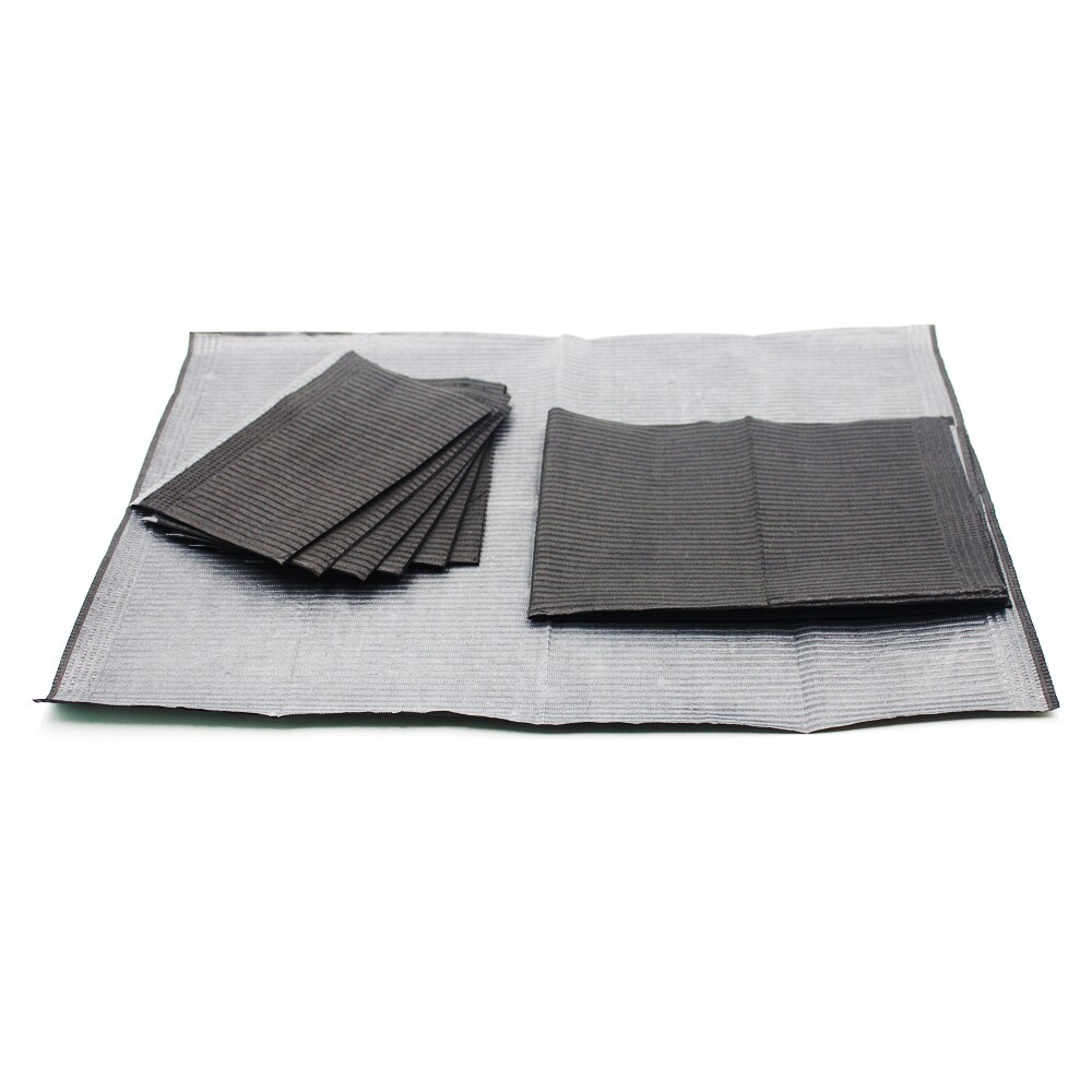125 Stck Schwarz 13 &quot;X 18&quot; Tätowierung Zahn durchbohren Lätzchen Einweg Wasserdichte Blätter 3-Lage Tätowierung zubehör