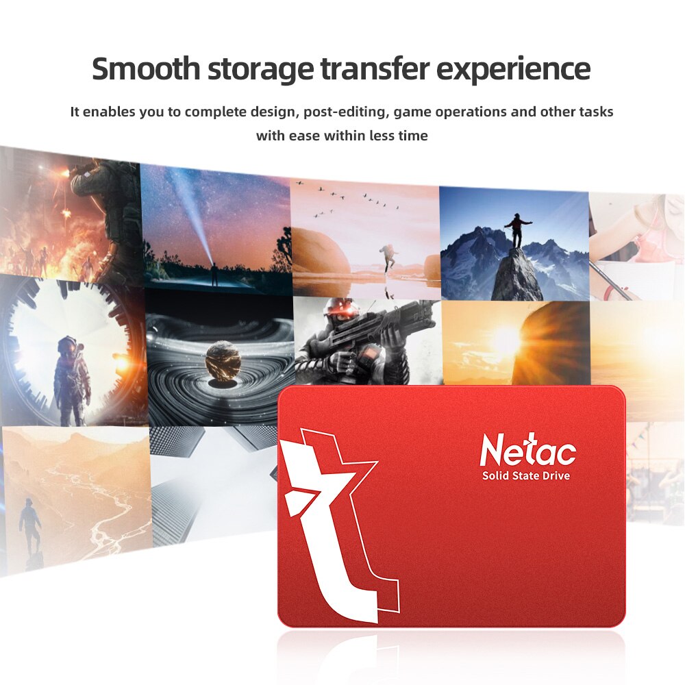 Netac Ssd 240 Gb 2.5 SATA3 Ssd 256Gb 512Gb 1Tb 2Tb Harde Schijf Interne Solid State schijf Voor Desktop Laptop