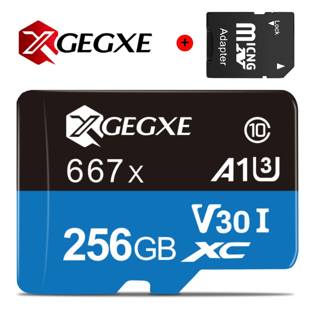 XGEGXE Scheda di Memoria 64gb micro SD carta 32gb 128gb 256gb 512gb Carta di TF Cartao de memoria Classe 10 per tavoletta Fino a 98 MB/s