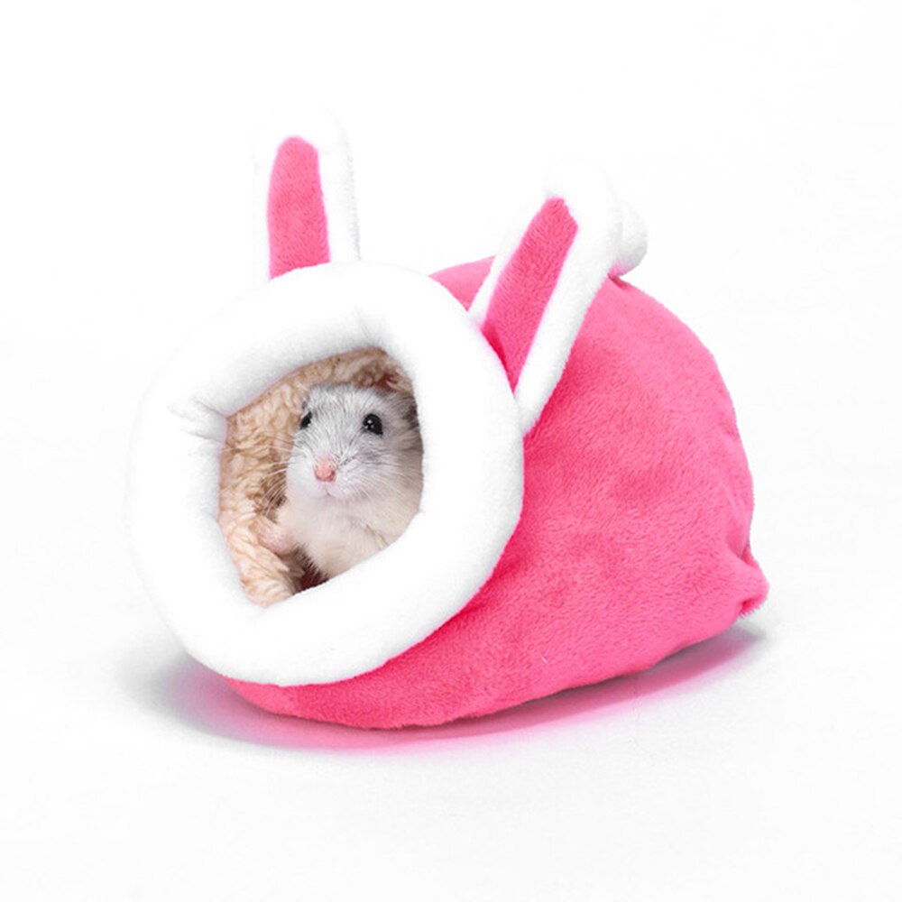 Pet Cage for Hamster Accessories Pet Bed Mouse Cotton House Small Animal Nest Winter Warm For Rodent/Guinea Pig/Rat/Hedgehog