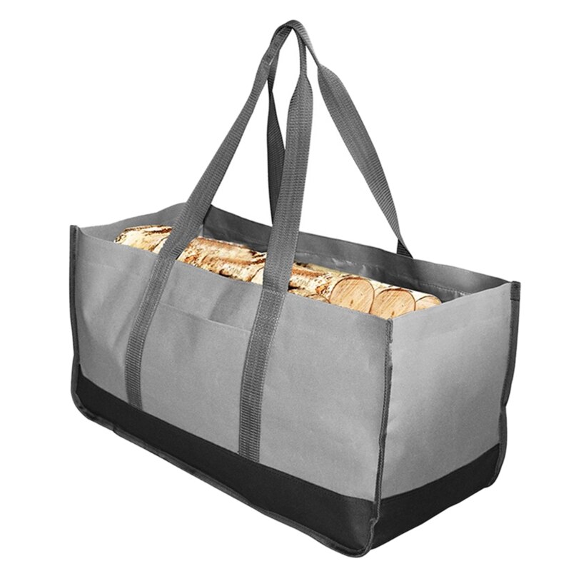 Sac à Bûches étanche En Tissu Oxford - Grand Format 60x30x30 Cm - Pour Camping, Cheminée, Transport