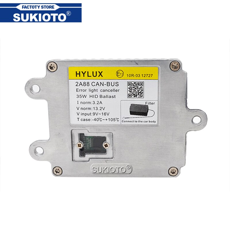 Sukioto Originele Hylux 2A88 35W Canbus Xenon Hid Ballast Ac 12V Auto Licht Reactor Voor 35W Yeaky cnlight Heartray Xenon Lamp Kit