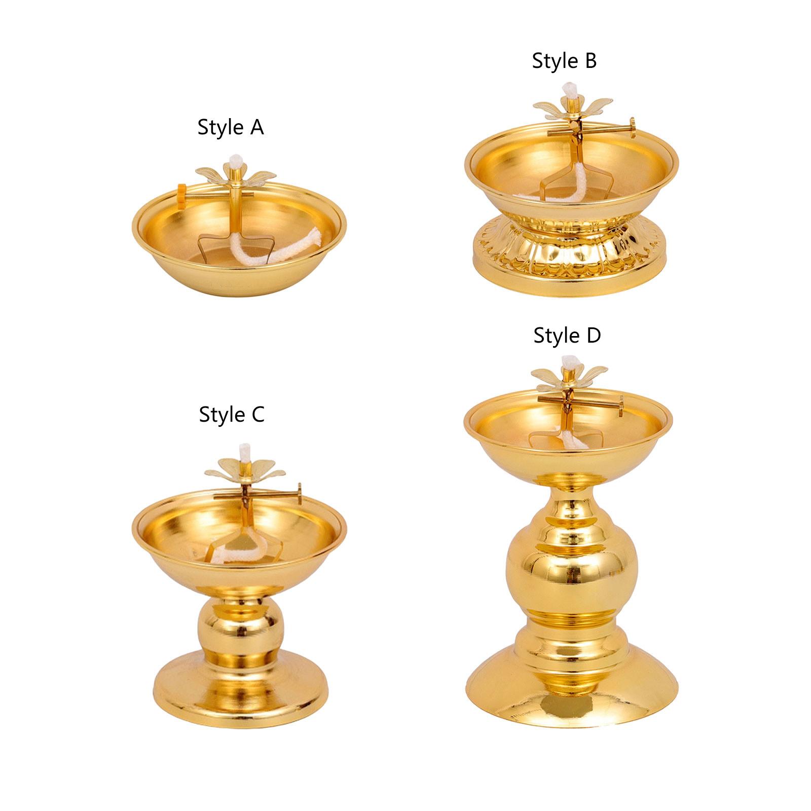Ghee Lampenfassung, Öllampenschale, dimmbar, buddhistische Legierung, Butterlampenfassung für Wohnzimmer, Zuhause, Desktop, Dekoration, Ornament