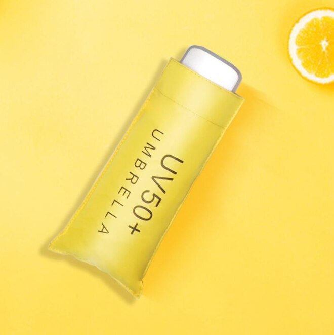 The Ultralight five-fold Umbrella UV Folding Umbrella Sunny Rain Dual Pocket Sun Umbrella Sun Umbrella