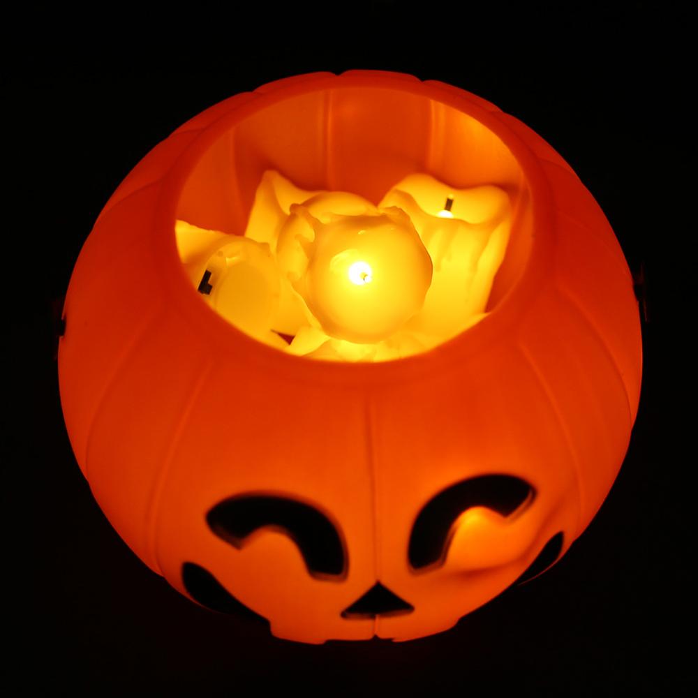 Pillar LED Flameless Candle Black Candle Wick Warm White / Warm Yellow & Flickering For Decoration Wedding