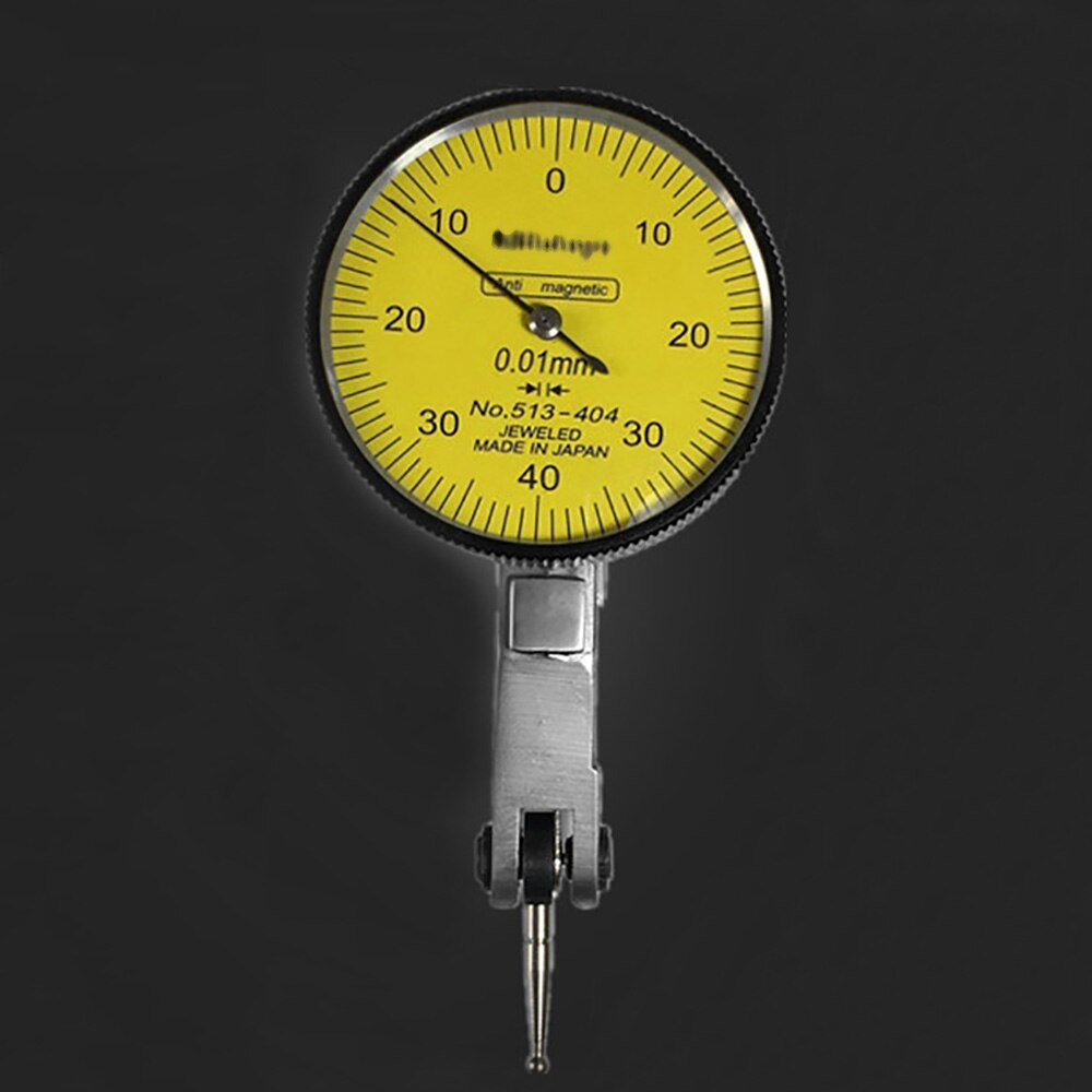 0-0.8mm Level Gauge Scale Precision Indicator Dial Indicator Measuring Instrument Dial Test Tool Metric Dovetail Rails