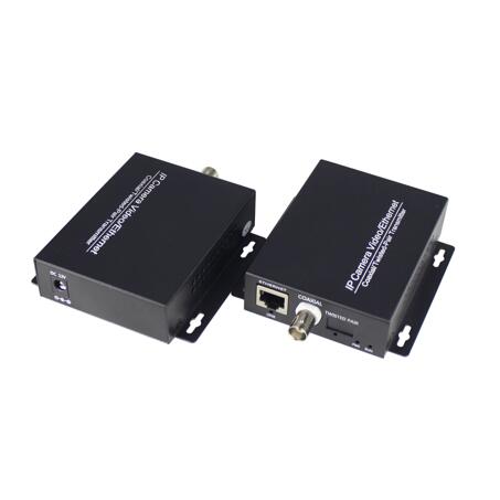 One Pair Ethernet IP Extender Over Coax HD Network Kit EoC Coaxial Cable Transmission Extender for Security CCTV Cameras