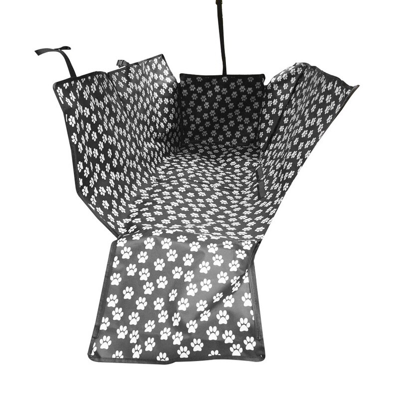 Pokrowiec na siedzenie samochodowe wodoodporny transporter dla zwierząt domowych bagażnik samochodowy z zamkiem błyskawicznym i kieszeniami dla małych i dużych psów: G183004