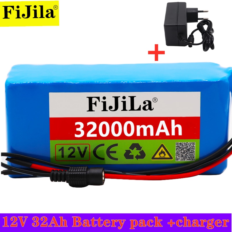 32000mAh 12V Battery pack Large capacity 3s8p 12V 18650 lithium battery protection board 12v 32000mAh capacity+Charger