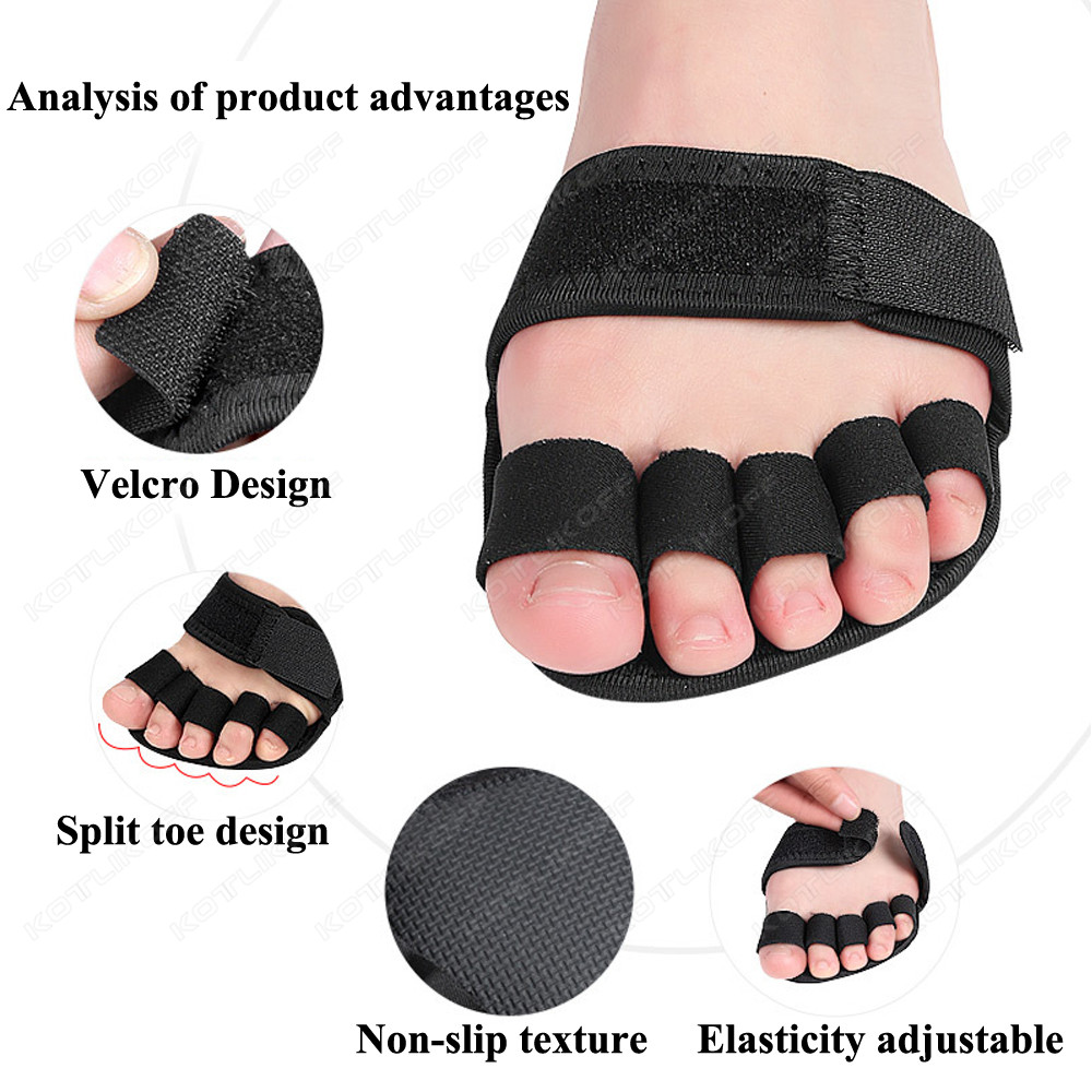 Toe Separator Vorfuß Pads Silikon Kissen Pad Schmerzen Relief Schuhe Einlegesohlen Finger Toe Hallux Valgus Corrector Gel Pads Fuß Pflege