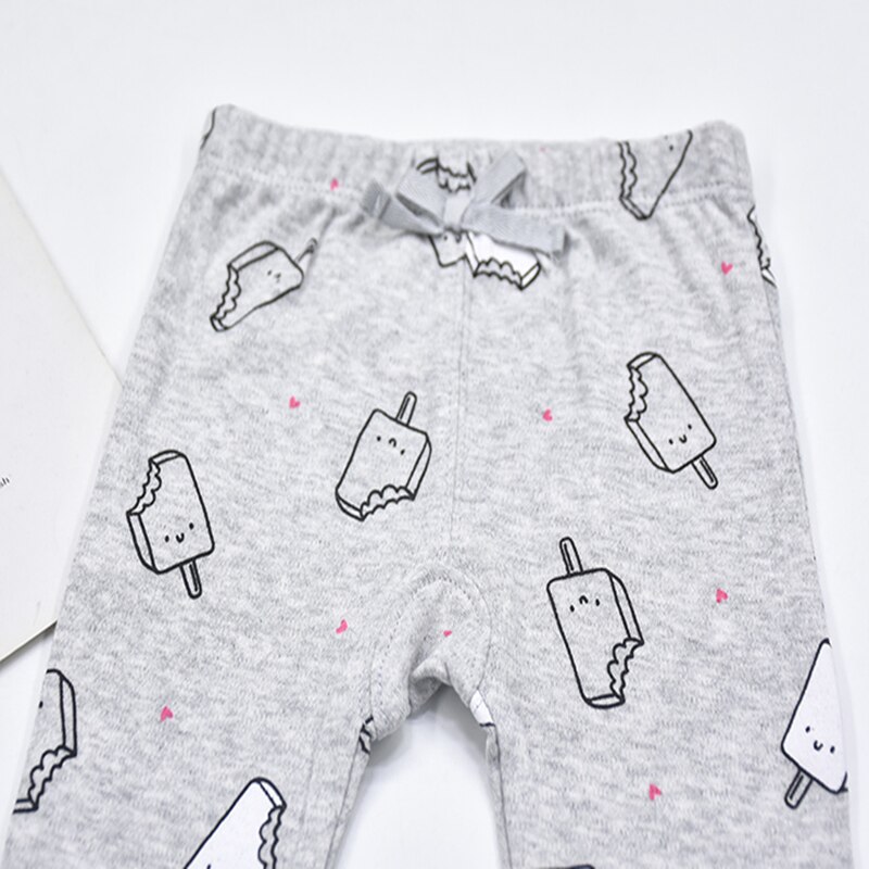 1PCS/Lot Spring Autumn Footed Baby Pants 100% Cotton Boys Clothes Unisex Casual Bottom PP Pants Newborn Baby Clothing