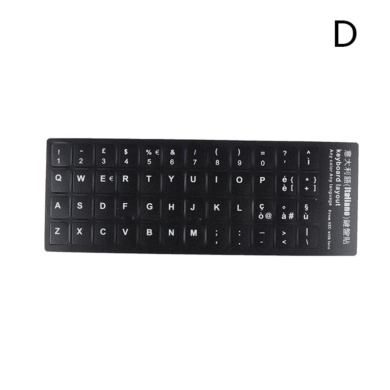 1PC Waterproof Laptop Keyboard Stickers Portuguese/Spanish/French/Korean/Italian/Hebrew/Thai Keyboard Layout: Italian