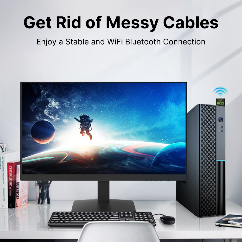 Wifi 6 ax900 bluetooth 5.3 wifi adaptador usb sem fio banda dupla 2.4g & 5ghz antena wi-fi usb para pc/laptop win10/11 driver livre