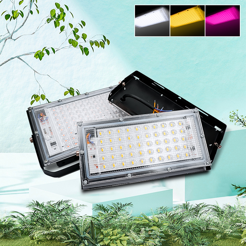 Lampe horticole de croissance LED, 50/100W, AC 220V, pour serre/chambre de culture, éclairage pour plantes