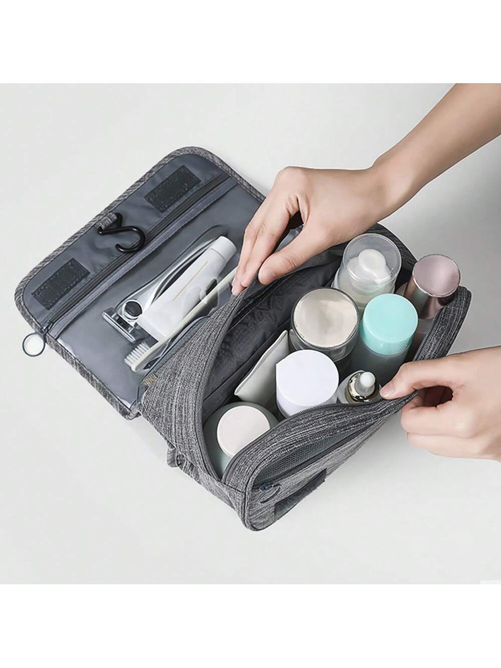Oxford Fabric Men Business Portable Storage Bag Toiletries Organizer Women Cosmetic Bag Waterproof Hanging Travel Wash Pouch