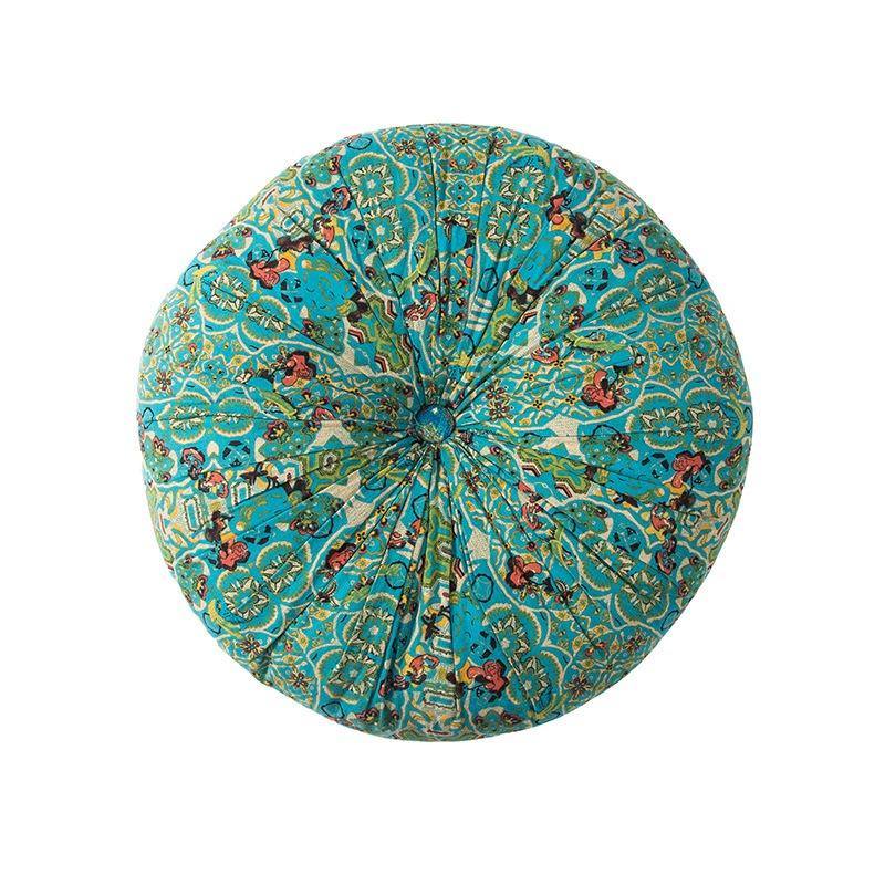 Cuscino da pavimento in tessuto di cotone e lino, cuscino futon tatami, grande cuscino per sedile rotondo, cuscino per sedile quadrato ispessito