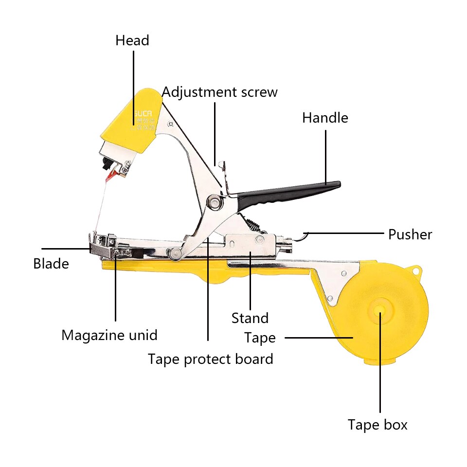 Kousenband Planten Koppelverkoop Machine Plant Tak Hand Koppelverkoop Bindmachine Gehakt Groente Tapetool Tapener Tapes Tuingereedschap