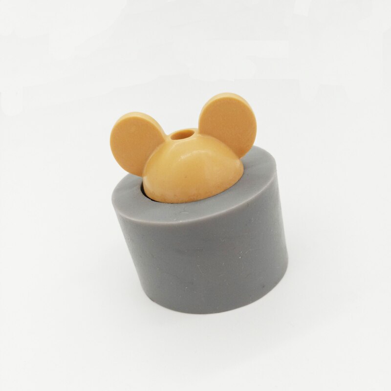 KLM Mouse Head DIY Handmade Epoxy Mould Silicone Straw Topper Molds: 6