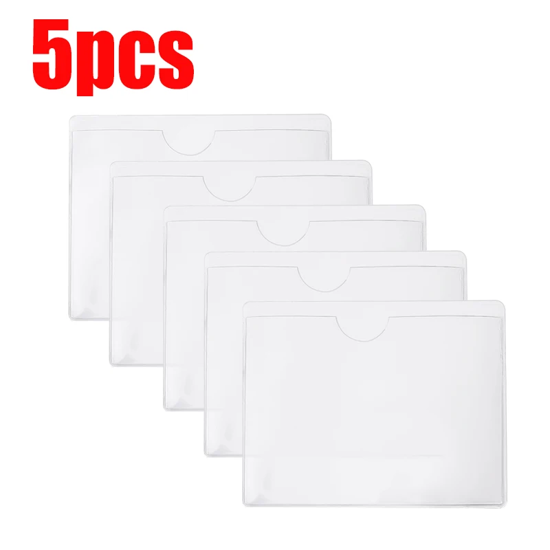 Auto Windschutzscheibe transparent Kartenhalter Parkplatz bestehen Etikett einstellen Tragbare selbstklebende Schutzfolie Karten Identifikationskartenhalter: Gold