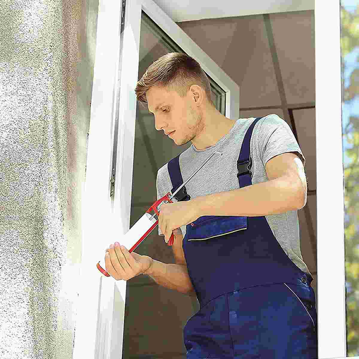 Tubos de plástico vacíos para calafateo, sellador recargable, tubo de calafateo, suministros para el hogar, 5 uds.: Default Title