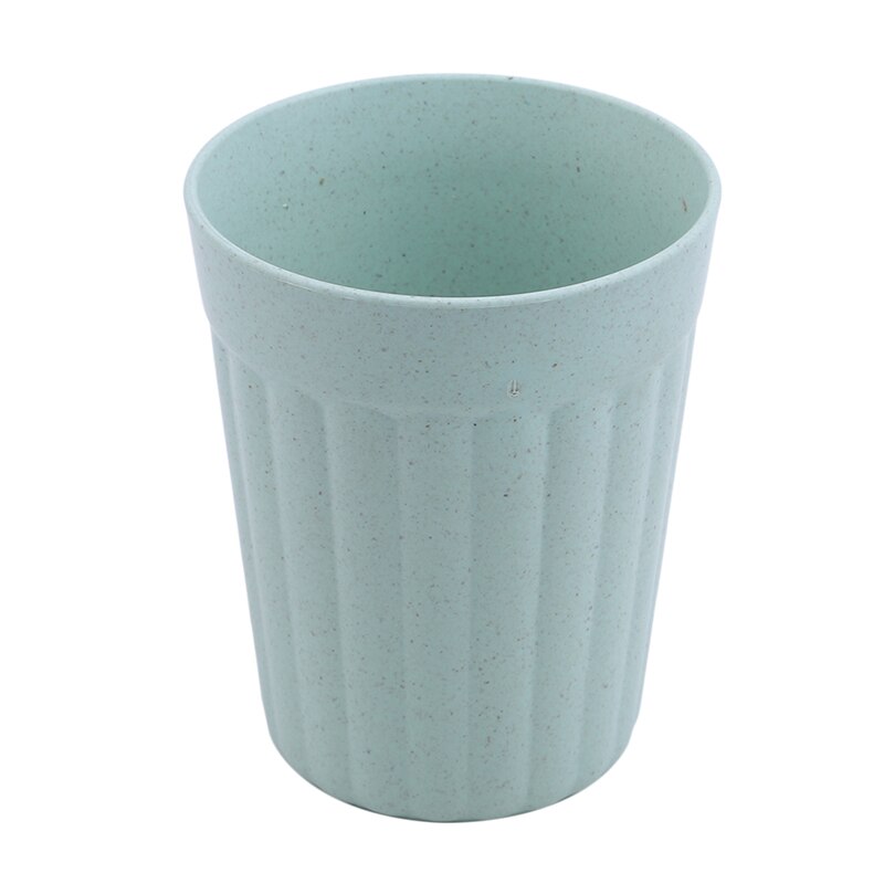 Plastic Eco-Friendly Toothbrush Cup Bamboo Fiber Environmental Water Children Breakfast Wheat Straw Coffee Tea Milk Drink Cup