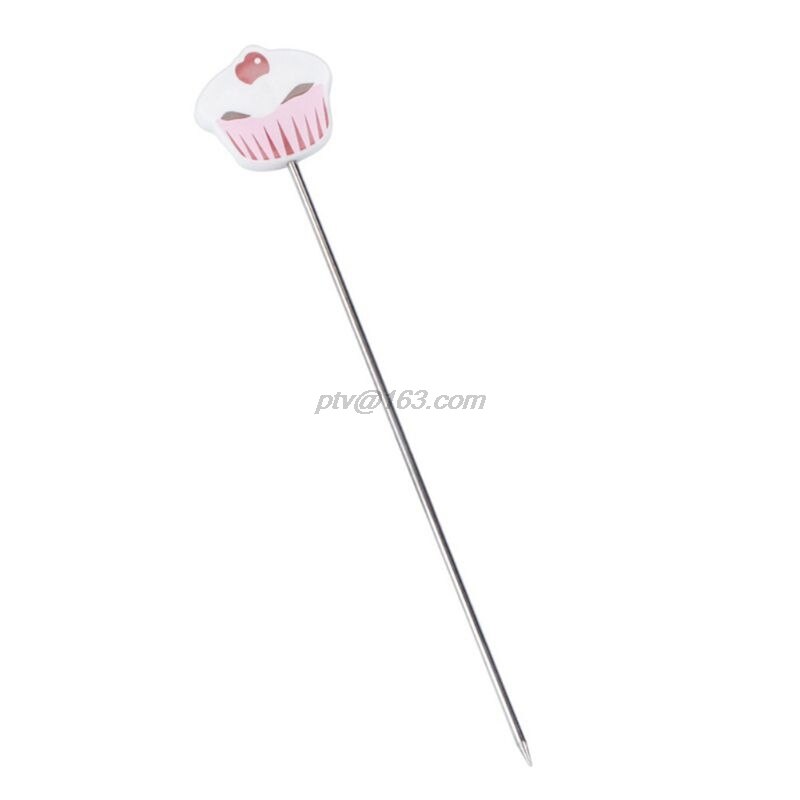 Cake Tester Probe Stainless Steel Cute Cupcake Shape Skewer Tester for Cupcake Muffin Pancake Baking Bread Tool: 2