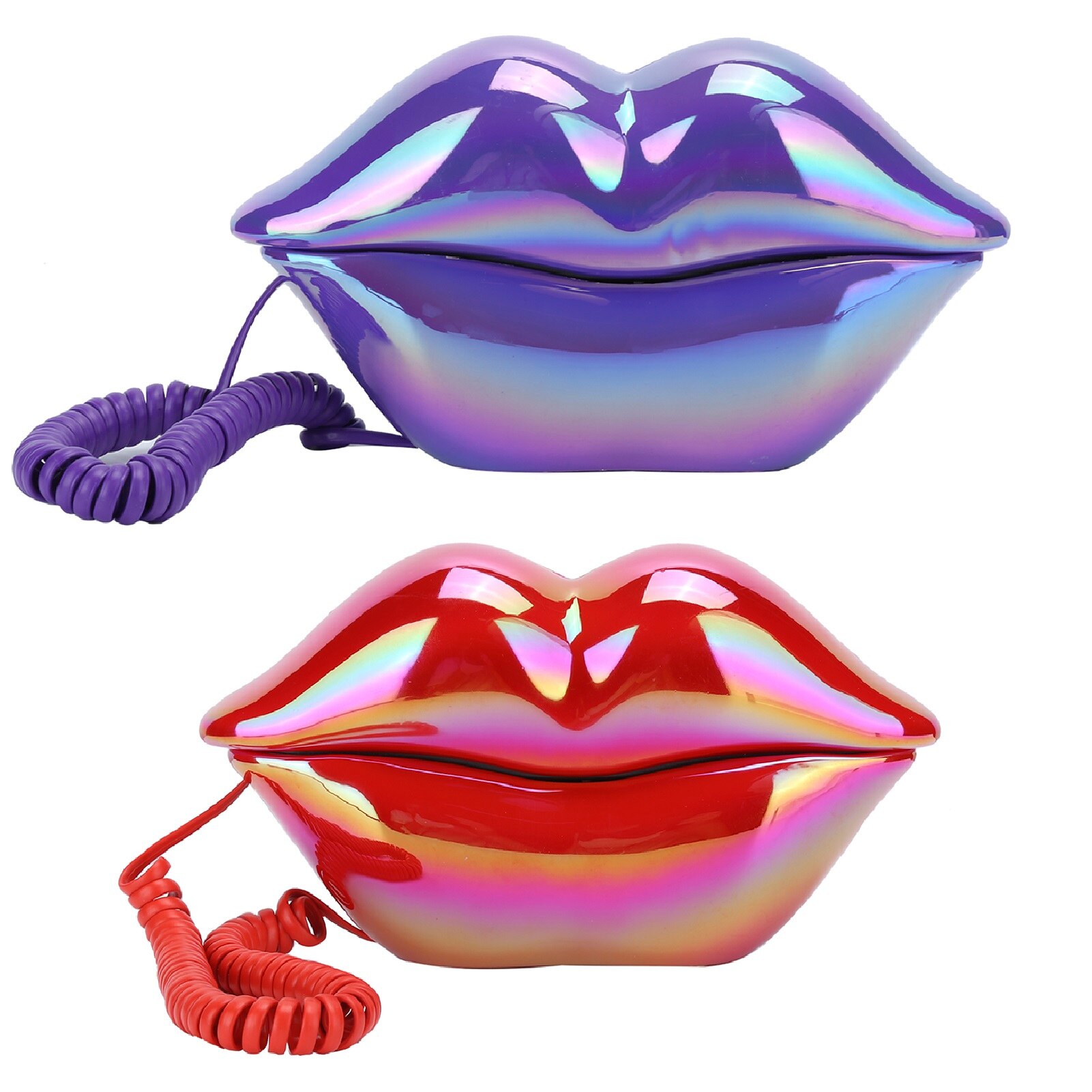 Modny telefon w kształcie wargi telefon stacjonarny przewodowy telefon stacjonarny telefon stacjonarny w domu czerwone usta kształt wargi telefon dla Dom gabinet hotel