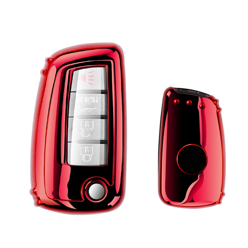 Tpu auto afstandsbediening sleutelhoesje voor nissan x-trail juke  t32 rogue  f15 qashqai tida murano maxima quest juke hoesje: Alleen rood geval