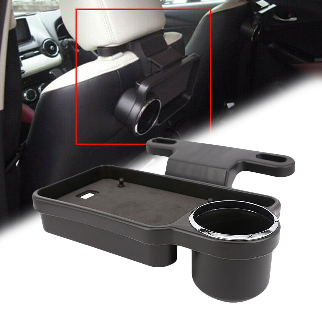 Universal Car Rear Back Seat Reizen Tafel Drinken Voedsel Cup Lade Folding Holder Desk Stand Mount