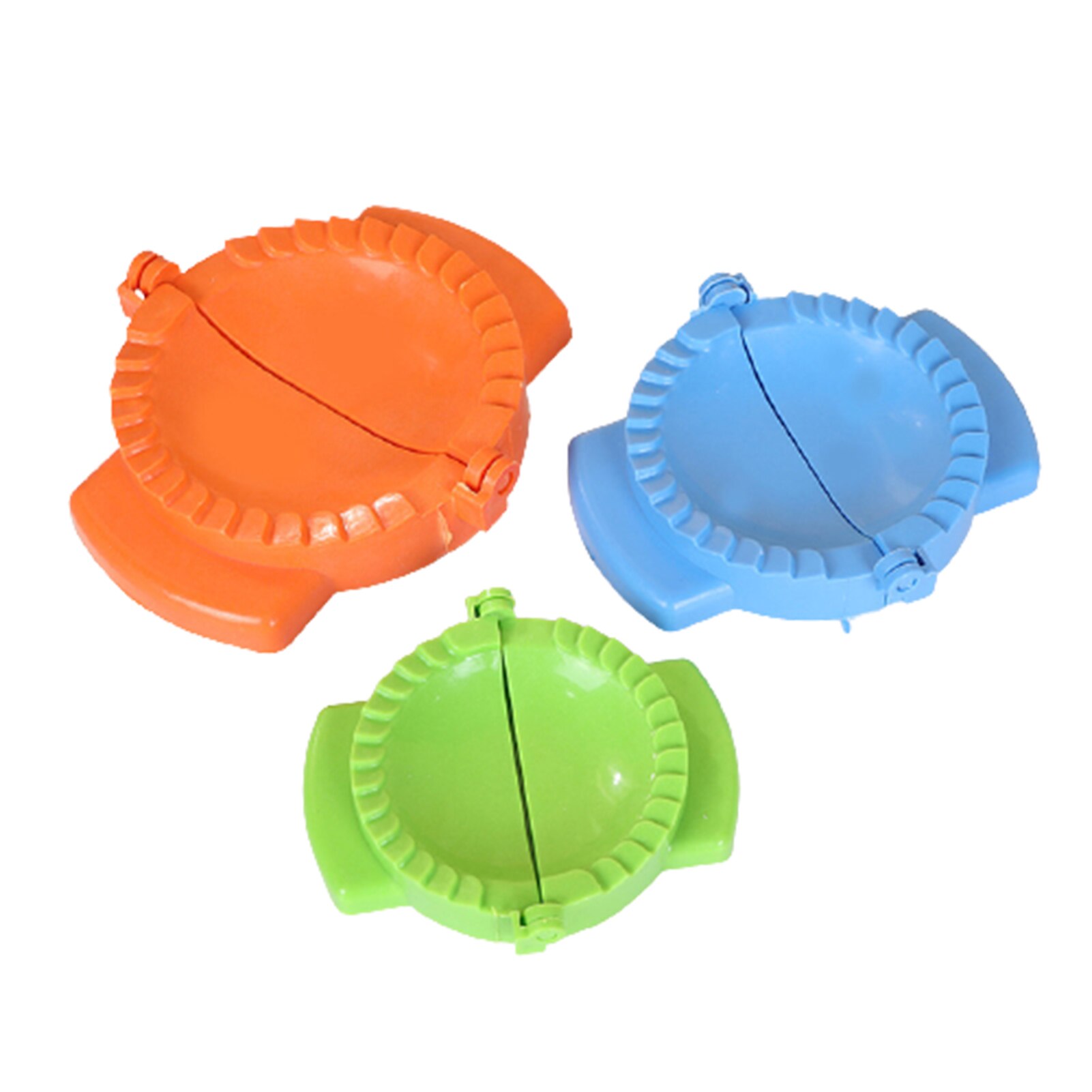 3Pcs Multifunctionele Plastic Dumpling Maker Dumplings Presser Mallen Ravioli Mal Met Vulling Lepel NOV99