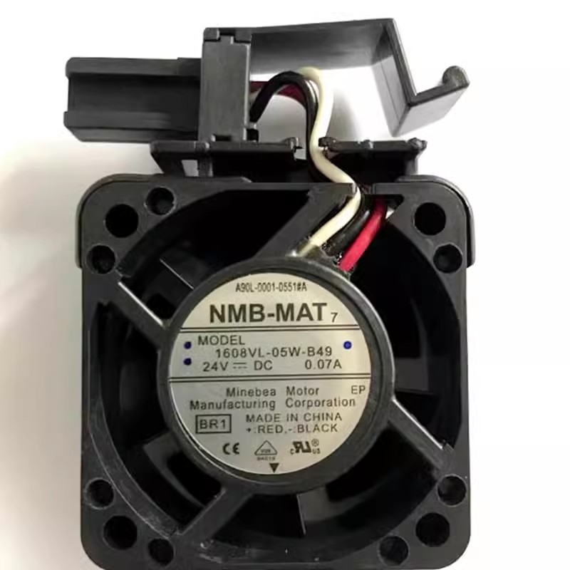Oryginalny wentylator chłodnicy do NMB-MAT 1608VL-05W-B49 DC24V 0,07A FANUC wentylator chłodzący