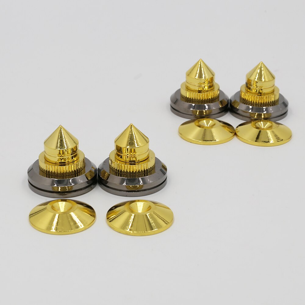 4 Sets speakers Stand Feet Foot Pad loudspeaker box Spikes Cone Floor Foot Nail