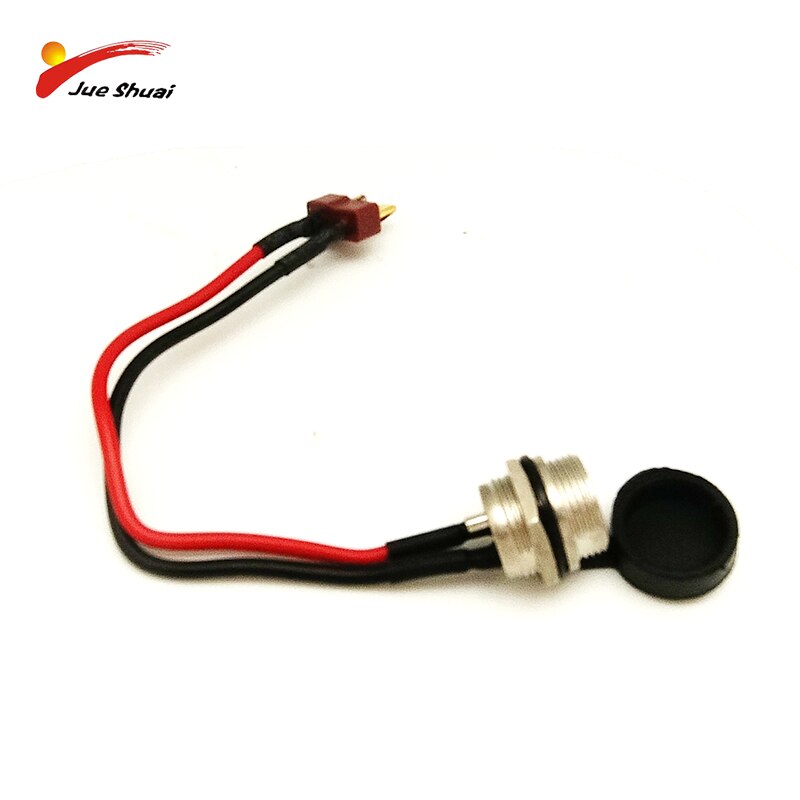 JS Opladen socket X Elektrische scooter Accessoire Hoogwaardige T prefix 120mm lengte zwart 10inch X48 escooter элктросамокат