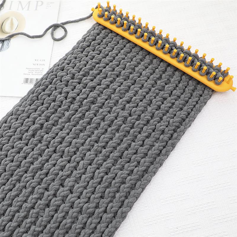 47cm DIY Knitting Knitting Machine Plastic Rectangle Hat Knitting Tool Hat Scarf Knitting Machine Crochet Sewing Weaving Tool