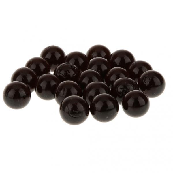 20Pcs Pack 16Mm Diverse Glazen Knikkers Traditionele Spel Speelgoed Zwart