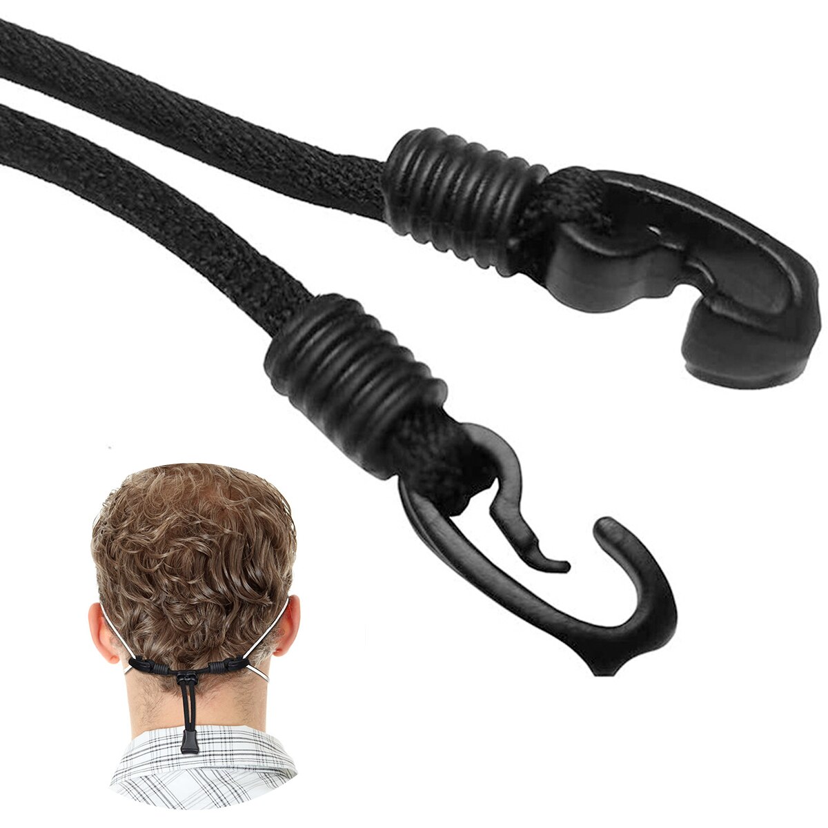 Mask Extender, Face Mask Holder, Anti-Slip Mask Buckle Strap，Mask Ear Rope Extenders Adjustment Buckle