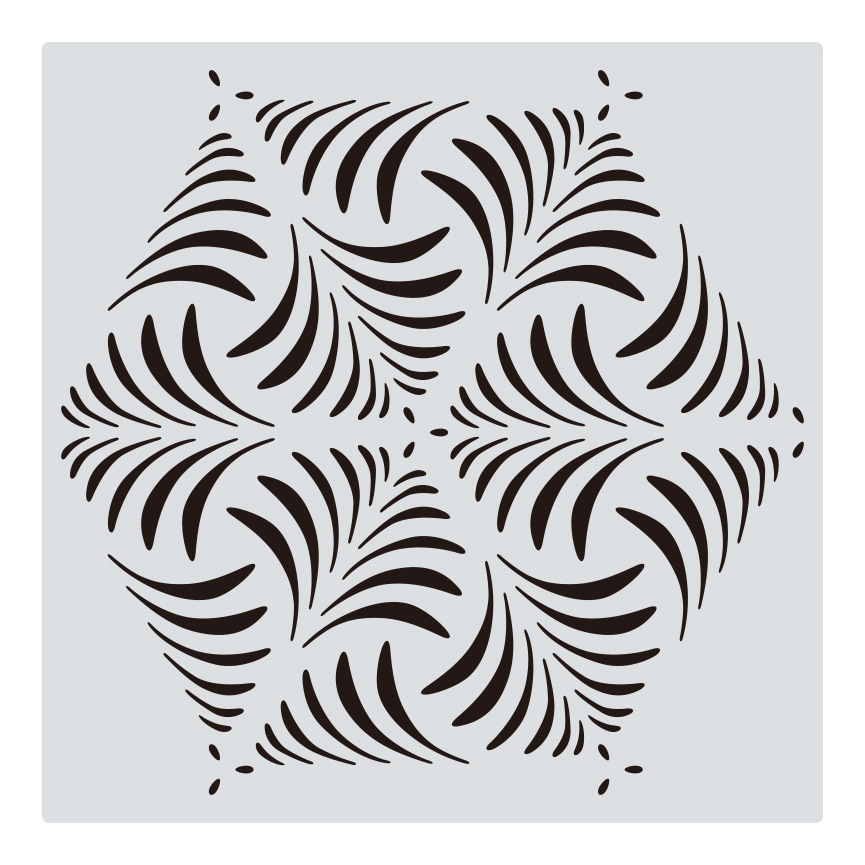 1 Uds. 30*30cm Mandala geométrico DIY plantillas de capas pintura de pared libro de recortes colorear plantilla decorativa de álbum en relieve: Gris