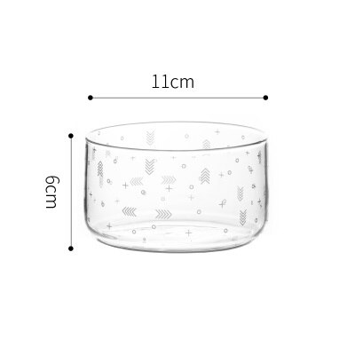 Nordic Heat-Resistant Glass Storage Jars with Cover Flamingo Candy Ice Cream Storage Bottles Kitchen DIY Salad Transparent Bowl: 7