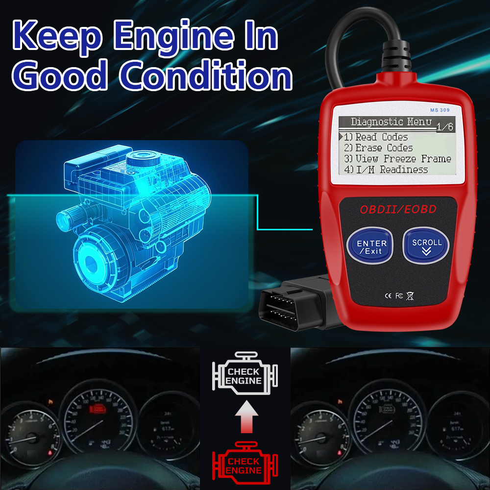 Obd 2 scanner digital display fehler code klar universelle version obd2 code leser multifunktion ale auto diagnose tools