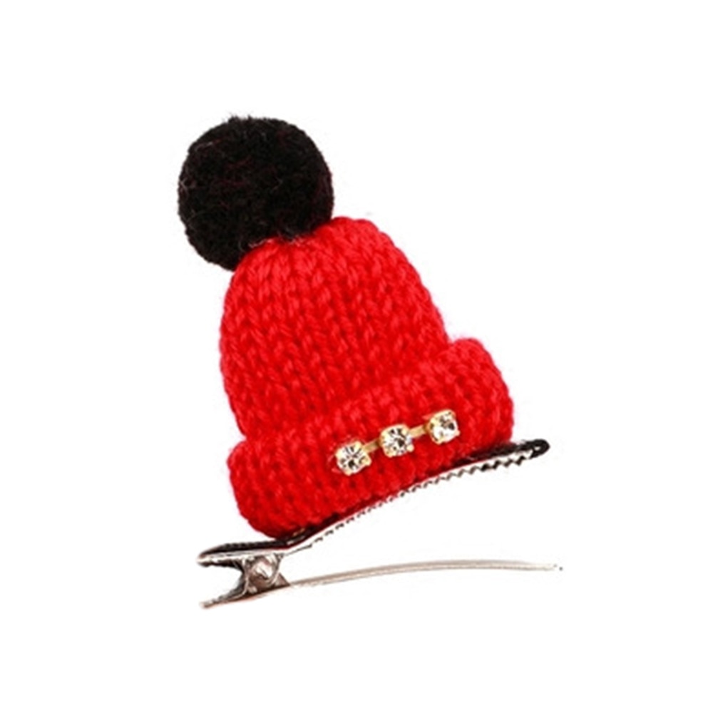 Mini Hair Clip Girl Baby Autumn And Winter Wool Hat Shape Hair Clip Side Clip Baby Side Clip Child Hair Accessories Set