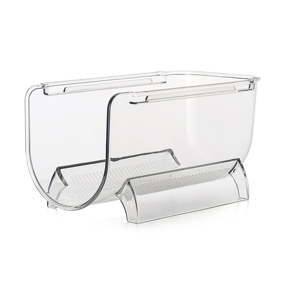Wine Drink Storage Rack Overlap Refrigerator Rack Shelf Beer Wine Bottle Holder Anti Plastic Space Saving Refrigerator Tray