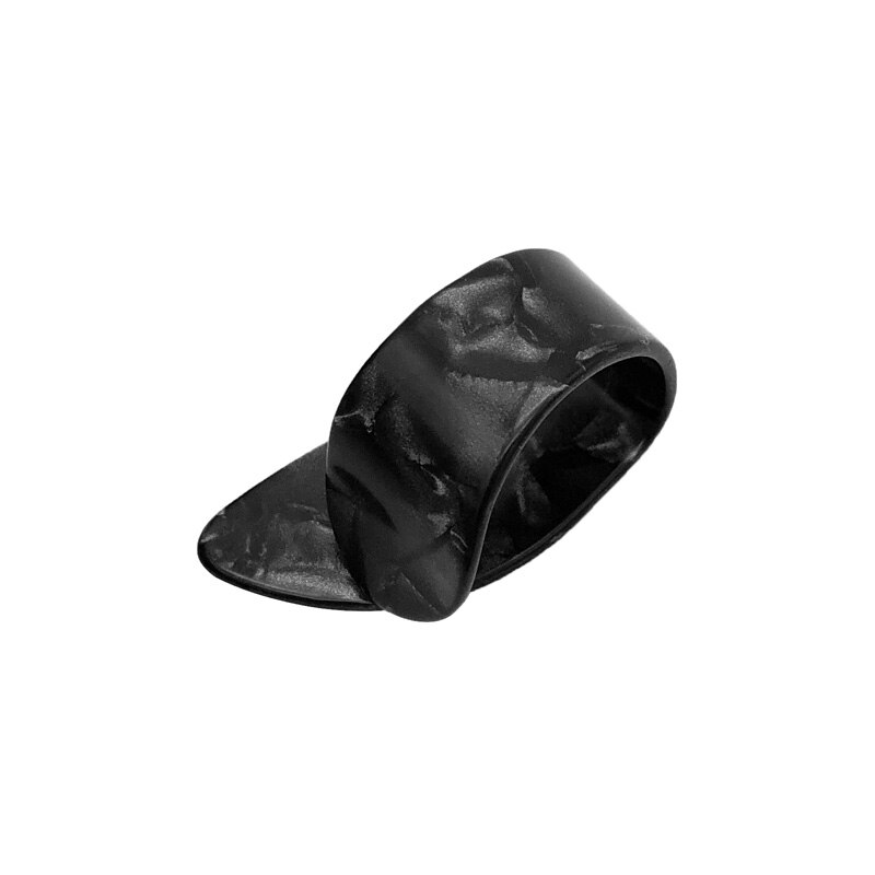 SLOZZ Daumen Finger Gitarre wählen Zelluloid Vermittler für Akustische Elektrische Guitarra Bass Dicke 1,2mm: Schwarz