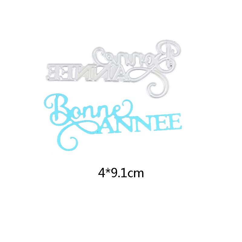 Dolce vita metalen snijmallen franse woordmallen la vie est belle letteralfabet knutselmallen scrapbooking voor doe-het-zelf kaartbenodigdheden: Nieuwjaar sterft