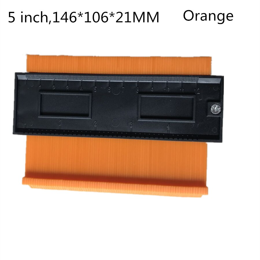 Règle incurvée pour compteur de Contour irrégulier, Instrument en plastique, modèle de Proportion, courbure, stratifié, outil à main universel: orange 12cm