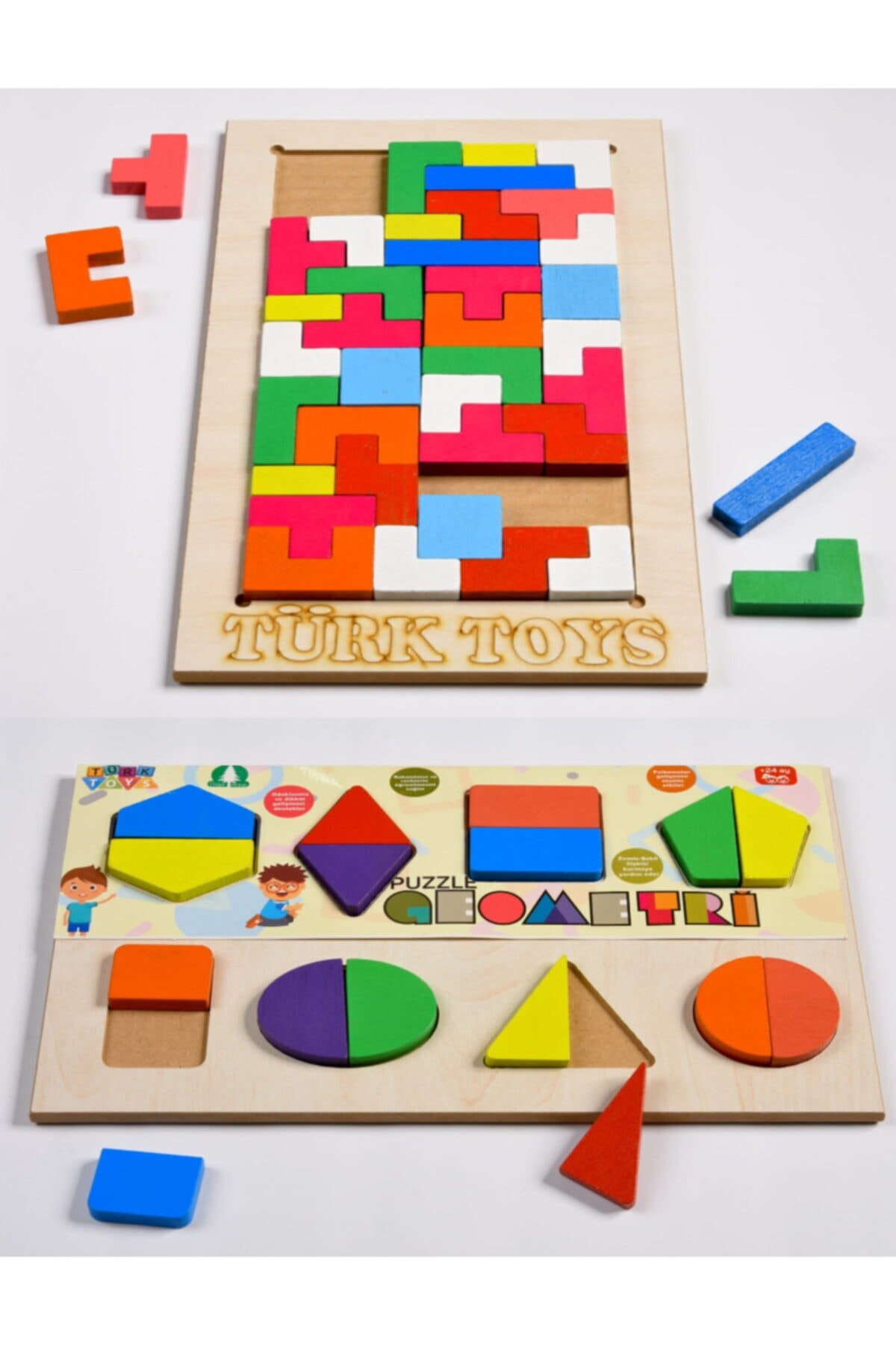 Houten Educatief Bultak Tetris En Geometrie Puzzel Kind Speelgoed
