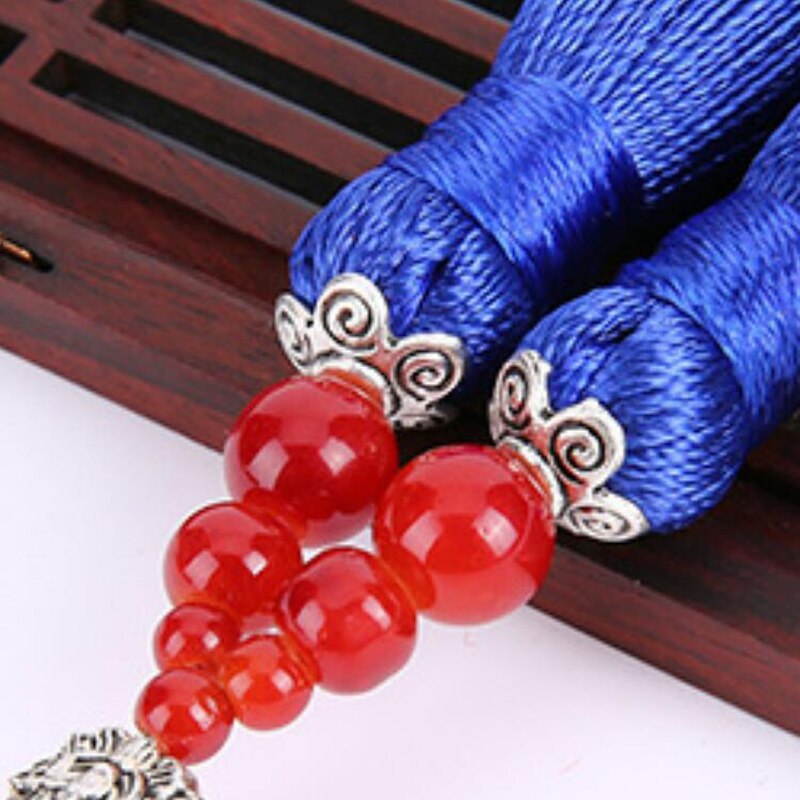 1Pcs 15cm Doppel Quaste Pinsel Anhänger Zubehör für DIY Schmuck Machen Seide Satin Quaste Handarbeit Handwerk Erkenntnisse Lieferant