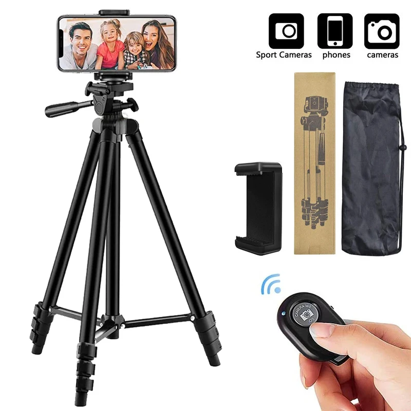 Statyw do aparatu telefonicznego Statyw ze zdalnym uchwytem na telefon Bluetooth Lekka, uniwersalna fotografia do lustrzanki cyfrowej Xiaomi Huawei