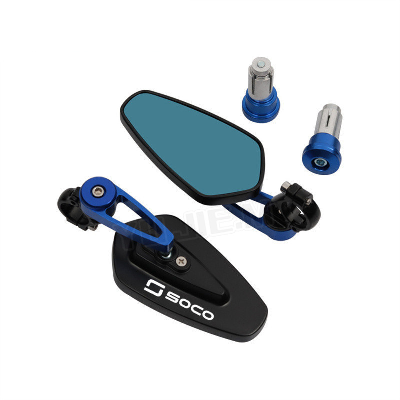 For super soco tc max sc pro ts lite cpx tsx 1200r cnc motorsykkelstyre plug-in bakspeil, motorsykkel sidespeil: Elfenben