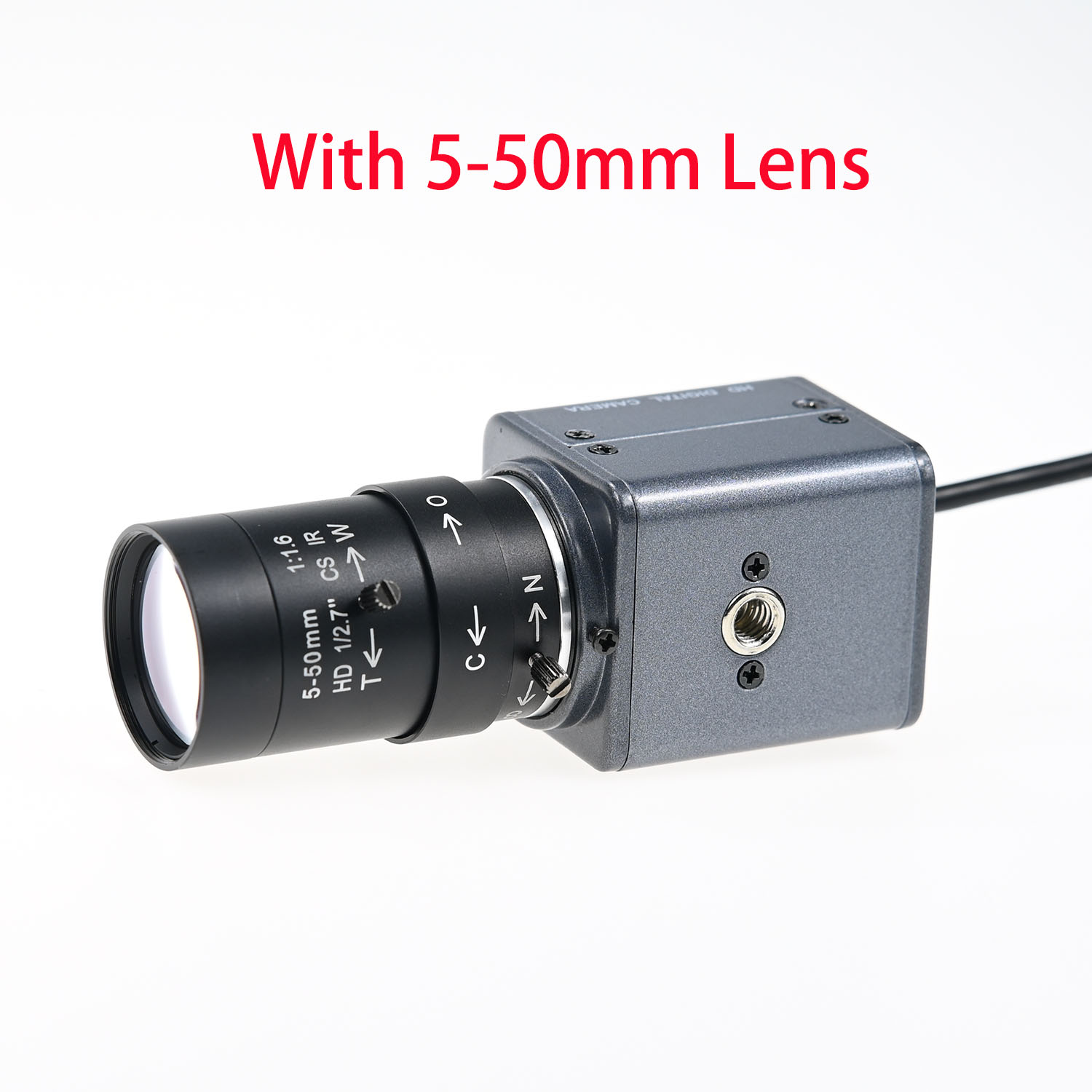 OV9281 Global Shutter, 120fps USB-camera 720p zwart-wit, hoge snelheid mini-box-webcam, met 5-50 mm 2,8-12 mm varifocale lens, 1280x720