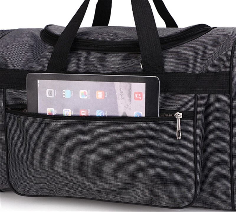 men women Large capacity hand luggage bags Handbags Fitness Nylon Duffel Weekend travel bag